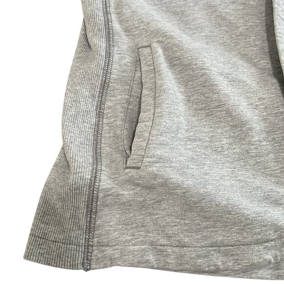 Soma Size Large Gray Heather Knit Jacket Snap Closure Long Sleeves Pockets - Picture 7 of 9